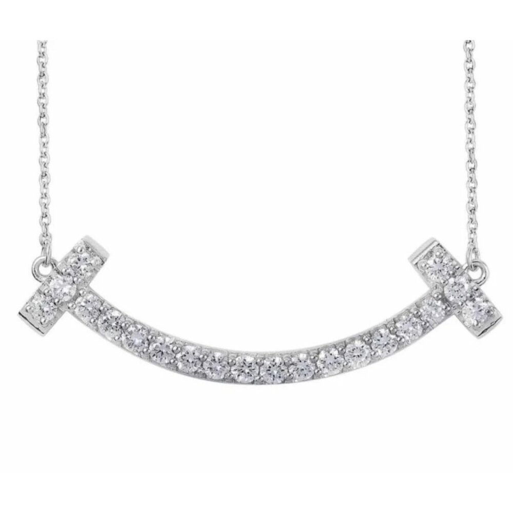 Brilliant 1.33 ct Smile VS Lab Diamond Necklace